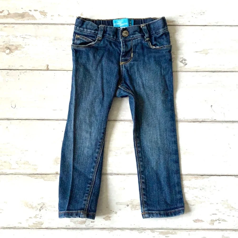 Old Navy 2T Girls Skinny Jeans Toddler Pants Extra Stretch Comfort Fit